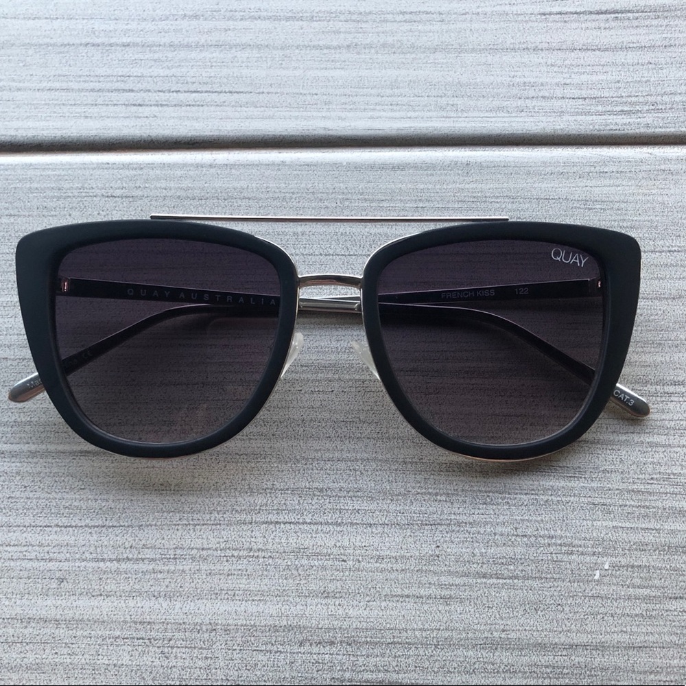 Quay French Kiss Black Sunglasses